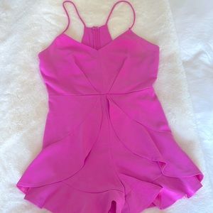 Bright Pink Barbie Style Romper